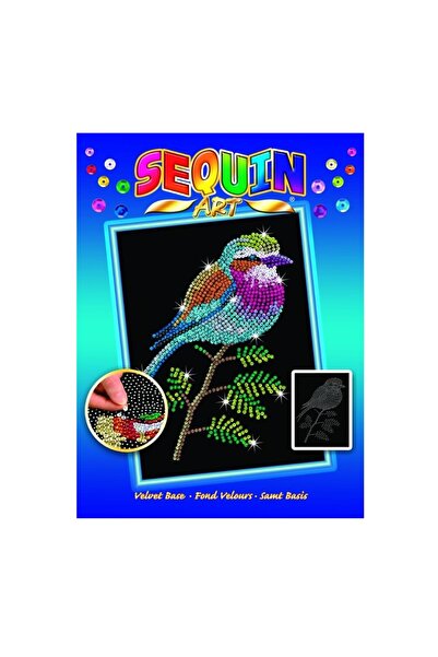 Sequin Art Creativ Blue Set - Dumbraveanca with purple chest, 25x34cm,