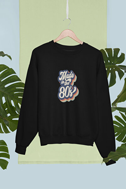 MG Made in the 80's Printed Cotton Long Sleeve 3 Thread Sha Fleece-Lined Nise...