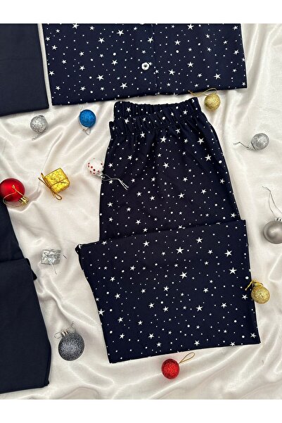 Lena Homewears Daily Comfortable Lover Couple Long Sleeve Pajama Set (Set of 2)