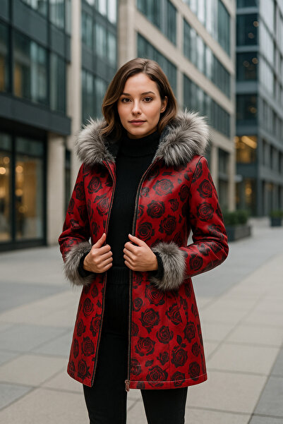 HMO Store Rose Luxry Premium Hakiki Deri Ceket