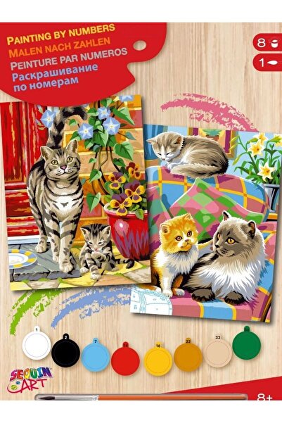 Sequin Art Creative painting by numbers set - JPPBN - Cats,