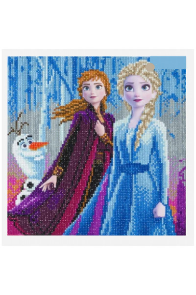 Craft Buddy Creative crystal painting set, Disney collection, Elsa, Anna & Olaf, 30x30 cm,