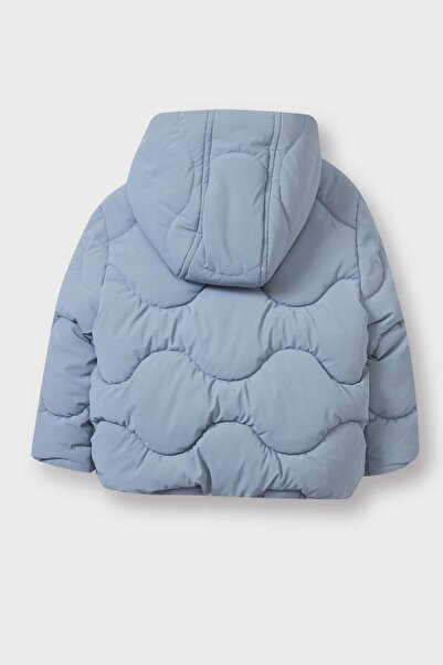 DeFacto Baby Girl Hooded Zippered Quilted Puffer Coat (25 Wn)