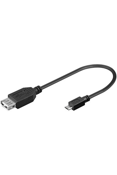 OEM Cablu USB - micro USB 2.0 OTG 0.2m negru