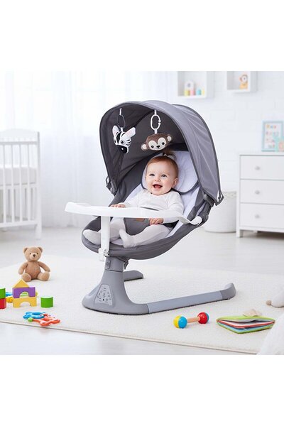 Baby Plus Swingo Ana Kucağı Motorlu Sallanır AC Adaptörlü Müzikli Zamanlayıcı...