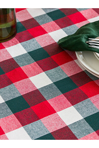 LC Waikiki Vizyon New Season Plaid Patterned Tablecloth 150X200 cm