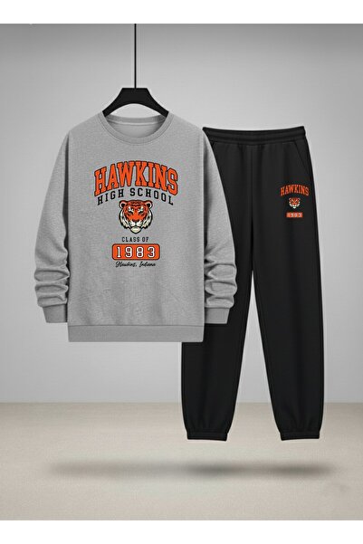 LORVEX Îmbrăcăminte pentru copii tricou - Set de trening cu guler rotund, imp...