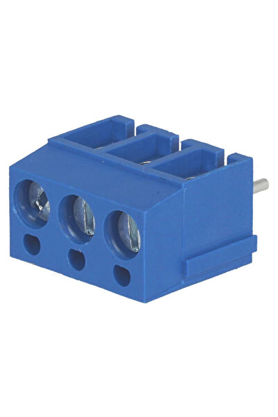 OEM 3-contact blue PCB board connection strip at 90 angle 5mm 3 tracks max.2.5mm2 blue DEGSO