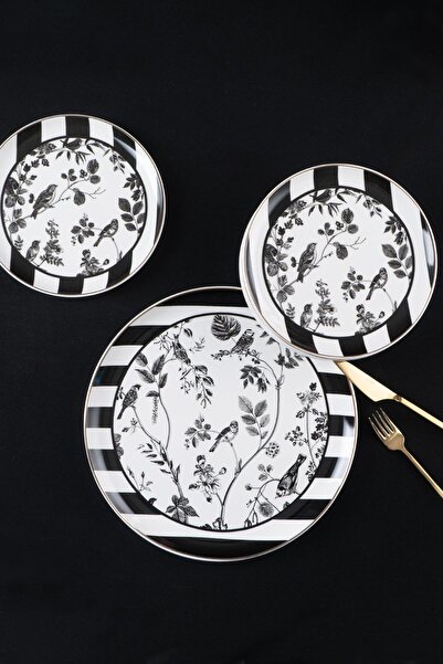 ACAR 5474 Blate Stella Porcelain 7 Piece Cake Set