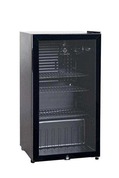PROMATIC Promatic Glass Refrigerator 90L Black NGR - 90L