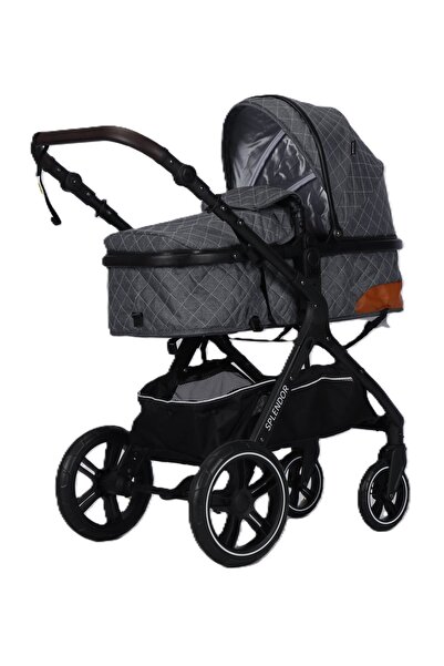 Royal Multifunctional Baby Stroller 2 in 1, Suspension, Durable Wheels, Reversible Handle, Dark Gray