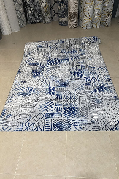 Polaris Halı Kaymaz Taban, Kesme Yolluk Halı, Kabartmalı, Salon, Mutfak, Antre, Koridor, Yatak Odası Halısı, Gri