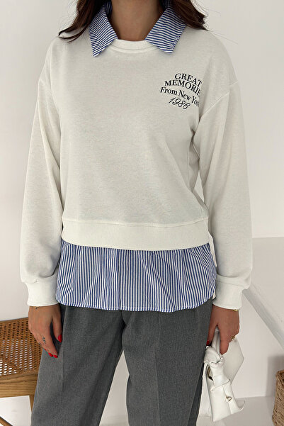 Noa Noa Women's Shirt Detailed Printed Sweatshirt – Serene Layer