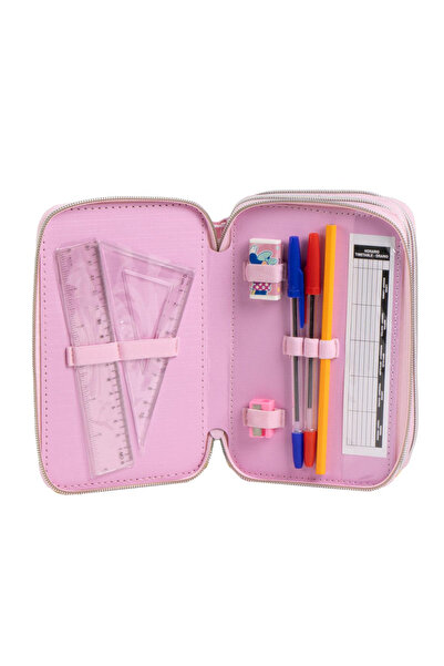 Minnie Mouse Giotto 43-piece equipped pencil case, 3 compartments - Music Disney