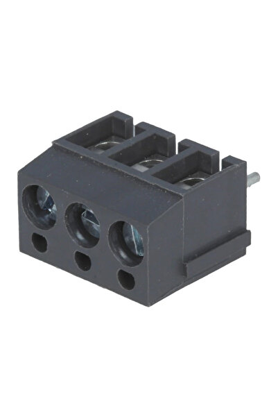 OEM 3-contact black PCB board connection strip at 90 angle 5mm 3 tracks max.2.5mm2 black DEGSON ELE