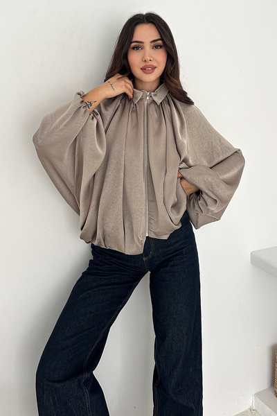 Noa Noa Women's Balloon Sleeve Gathered Jacket – Flow Ease