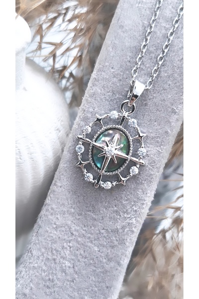 Serenity North Star Figure Steel Necklace
