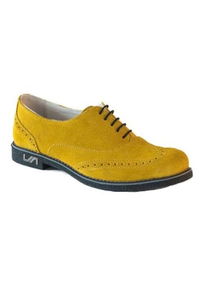 Romana shoes Milano leather shoe, Yellow - ROMANA