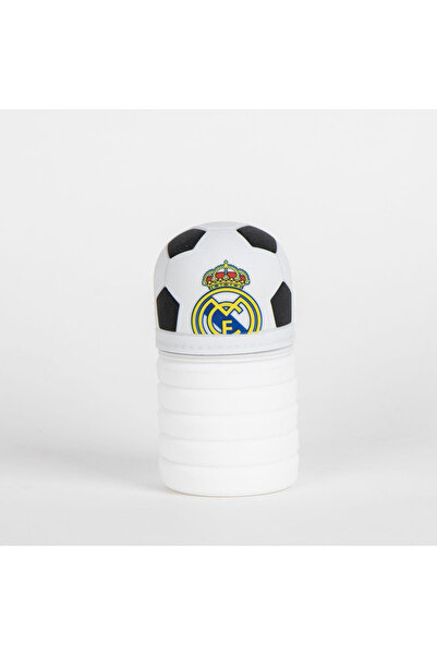 Real Madrid White silicone pencil case with 1 compartment, unequipped