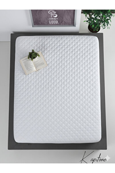 uraltaytowel %100 Pamuk Yatak Koruyucu Kapitoneli Sıvı Geçirmez Fitted Çift K...