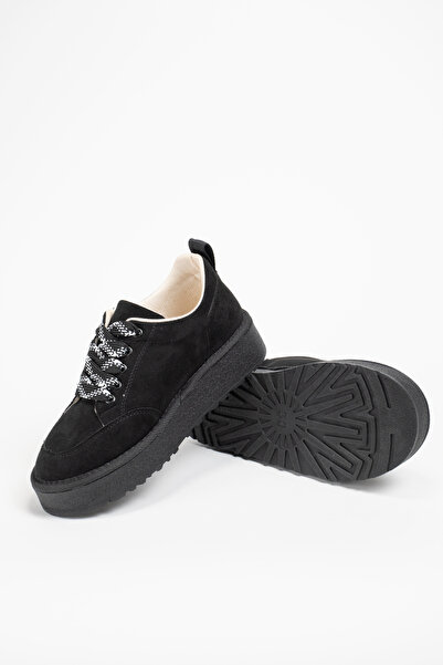 Munshoes Γυναικεία παπούτσια Puffy Lace-up Suede