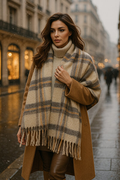 keisy Amela Premium Shawl șal de umăr cu textura moale (extra gros și moale)