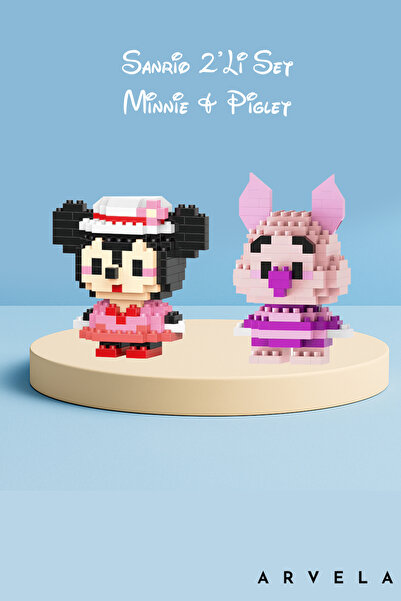Arvela Disney 3’lü Mini Blok Set – Prenses + Prenses + Stitch