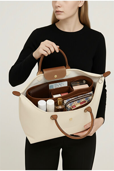 HOOKAHEY Bag Organizer Taba Color Handle Bag Organizer Longchamp Organizer