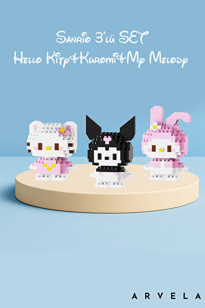 Arvela Mini Blok Oyuncak Figür Seti 2’li – Minnie ve Piglet | Mikro Blok Kole...