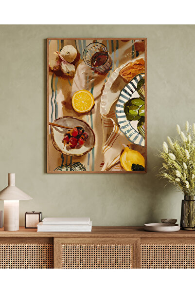 woodhomeworks Tek Parça Salon Ofis Dekor Tablo Vrynt