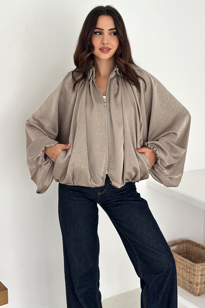 Noa Noa Women's Balloon Sleeve Gathered Jacket – Flow Ease