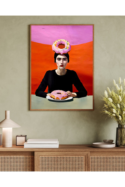 woodhomeworks Tek Parça Salon Ofis Dekor Tablo Vrynt