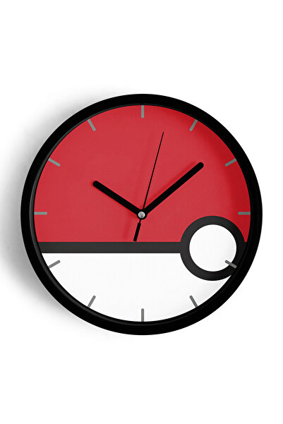 JHAAR Ceas de perete cu design modern - 30 cm - Carcasă neagră cu sticlă fron...