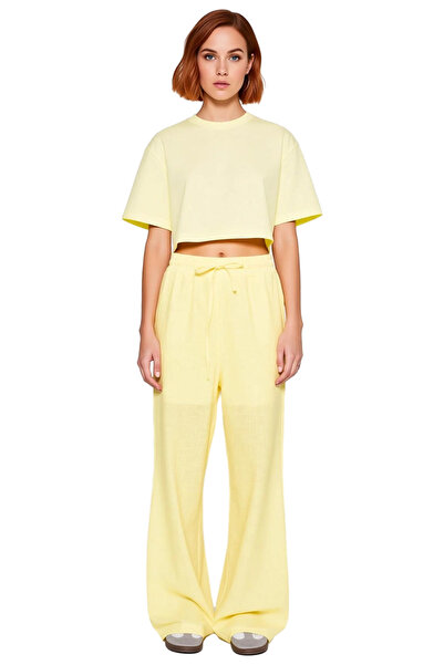 PayBuy Women's Linen Look Wide Leg Pants Functional Durable Quality Comfortable Aesthetic Stylish