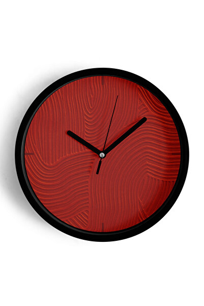 JHAAR Ceas de perete modern cu aspect de ipsos abstract - 30 cm - Carcasă nea...