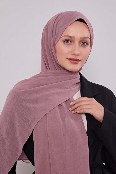 Levidor Lilac frozen crepe shawl