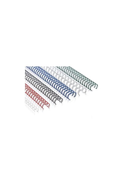 MEDUSAART Spiral Ciltleme Teli 3:1 7/16 Beyaz spiral Tel 50 adet A5 boy - 24 ...