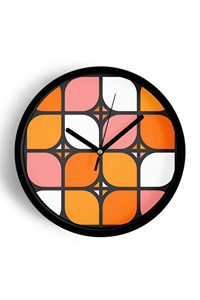 JHAAR Ceas de perete modern cu tematică geometrică abstractă - 30 cm - Carcas...