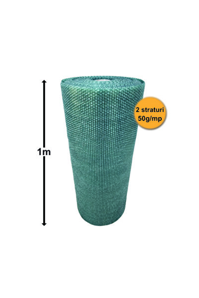 OEM Folie cu bule mică, 2 straturi, 50 g/m², 1 m x 50 m (50 m²),
