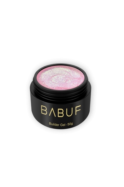 BABUF Gel UV autonivelant pentru construcții, culoarea sirenei | Auriu roz | MBG 2 | 50 g