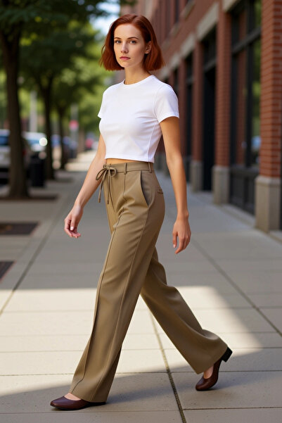 PayBuy Women's High Waist Wide Leg Pants Functional Durable Quality Comfortable Aesthetic Casual