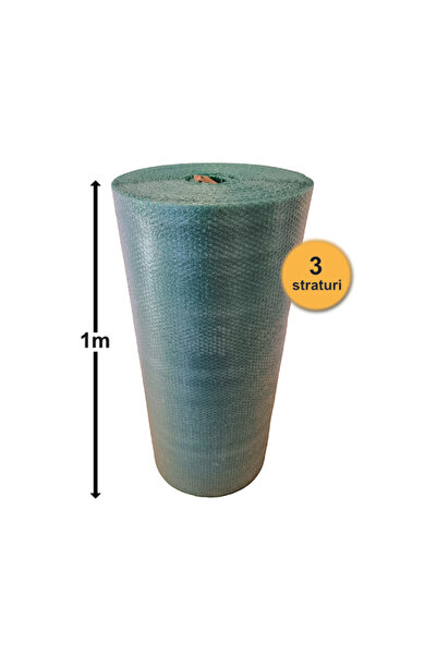 OEM Folie cu bule mică, 3 straturi, 50 g/m², 1 m x 50 m (50 m²),