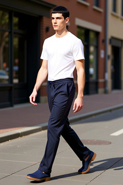 PayBuy Men's Straight Cut Jogger Pants Functional Durable Quality Modern for Daily Use