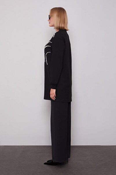 Levidor Black Pearl Detailed Sweatshirt