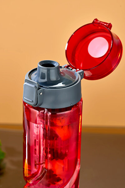 Mefa Mutfak Detox Apparatus - Water Bottle - Flask - with Strap / 800 ml - Red
