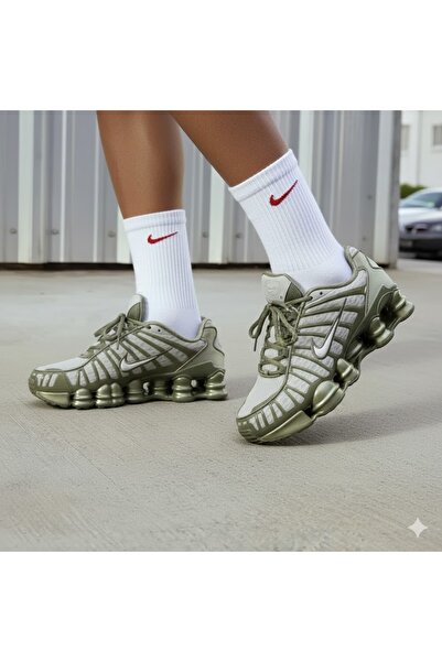 Nike Shox Tl Nby Light Green Unisex Sports Shoes (Sporti̇ks) Are Tight Fitting...
