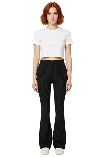 PayBuy Women's Striped High Waist Flare Pants Functional Durable Quality Comfortable Aesthetic Stylish