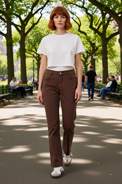 PayBuy Women's High Waist Flare Cut Jeans Functional Durable Quality Comfortable Aesthetic