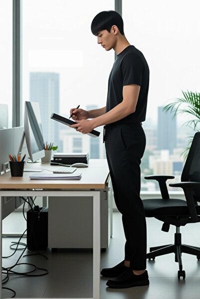 PayBuy Men's Slim Fit High Waist Woven Trousers Functional Durable Quality Comfortable Aesthetic Stylish