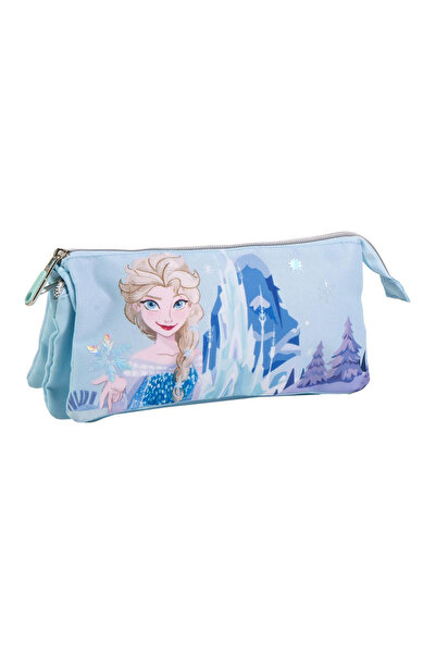 Disney Frozen 3-compartment unequipped pencil case Frozen Elsa 22.5 x 2 x 11.5 cm